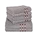 Produktbild Delindo Lifestyle® Handtuch-Serie COLARES GRAU, 6-teiliges Handtuch Set, 2 Badetücher und 4 Handtücher, 100% Baumwolle