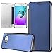 Price comparison product image xifanzi Mirror Surface Flip Case for Samsung Galaxy A3 2016 Blue Folio Transparent Clear Plastic Back Cover Bookstyle Ultra Slim Fit Crystal Smooth Grip Durable Protection Cell Phone Cases and Covers for Samsung Galaxy A3 2016