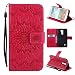 Produktbild Hülle LG K4 Leder, Asnlove Premium Handy Schutzhülle Tasche Leder Wallet Tasche Flip Brieftasche Etui Schale Mit Kartenfach Magnetverschluss Standfunktion Slim-Schutzhülle für LG K4 / LG K10 Design Mandala