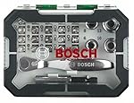 Bosch Screwdriver Bit and Ratchet Set, 26 Pieces
