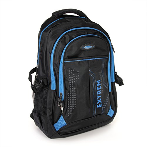 Laptoprucksack schwarz, blau Synthetik Rucksack Tabletfach Bag Street OTJ605B