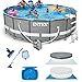 Produktbild INTEX Ultra Frame Swimming Pool 488 x 122 cm Schwimmbecken Stahlrahmen 28324 Komplett-Set mit Extra-Zubehör wie: Reinigungsset und Fußbad