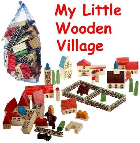 Creative Toys : Childrens Wooden Village Playset in a Bag [Toy] (3)
