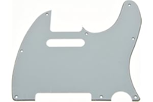 KAISH biała 3-warstwowa tele kostka do gitary podrapywania do Fender Telecaster