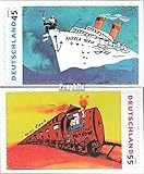 Gebiet: BRD (BR.Deutschland) Prophila Collection BRD (BR.Deutschland) 2807-2808 (kompl.Ausg.) selbstklebende Ausgabe 2010 Gemälde von Udo Lindenberg (Briefmarken für Sammler) Eisenbahn