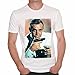 Produktbild Bond James Bond 007 Sean Connery Herren T-shirt - Weiß, L, t shirt herren,Geschenk