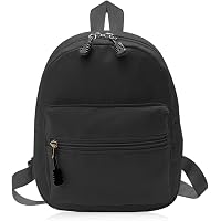 WisePoint Mini Sac à Dos Femme Velours Côtelé - Petit Sac Élégant Et Compact Pour Quotidien, Noir