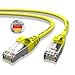 Produktbild AIXONTEC® I Netzwerk-Kabel Cat6 15m Gelb Patch-Kabel Ethernet-Kabel Powerlan Gigabit Ethernet Kupfer pimf Twisted-Pair-Kabel rj45 Kabel I Switch Router Server PC Laptop Scanner Access Point Modem