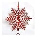 Produktbild Jspoir Melodiz Weihnachtsbaum Ornamente Gold Pulver Schneeflocke String Dekoration