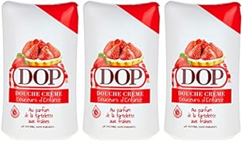 Dop Douche Cr&egrave;me Douceurs d'Enfance au Parfum de la Tartelette aux Fraises 250 ml - Lot de 3