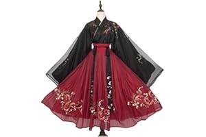 Dittzz Cinese Hanfu Abito Donna Abbigliamento Tang Vestito Cinese Tradizionale Costume Ricamo Hanfu Abiti per spettacolo scenico Prestazioni Cosplay