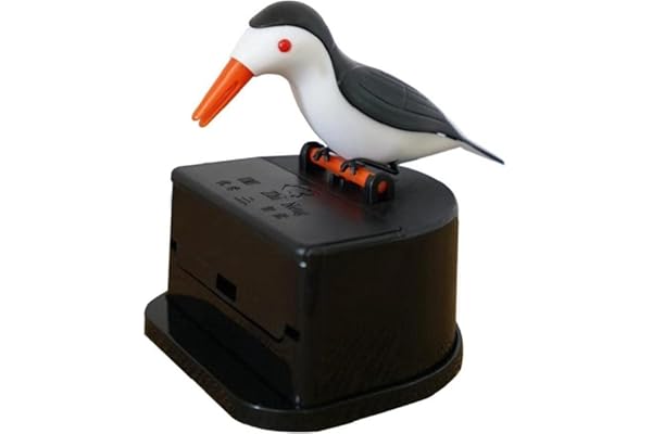 U-K Boîte à cure-dents Oiseau Distributeur Automatique Noir Plastique 1 unité