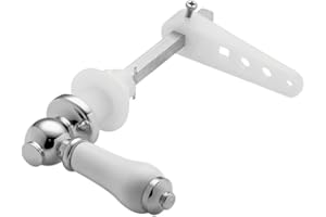 Deva VIC481 Victoriana Cistern Lever with Ceramic Handle Chrome Finish