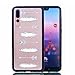 Produktbild Hülle für Huawei P20 Pro Silikonhülle Dünn, 2 in 1 Premium Matt TPU Case Transparent Handyhüllen Ultra Slim Cover Bumper-Style TPU mit von Relief Muster für Huawei P20 Pro Case Cover + Schlüsselanhänger ( S ) (2)