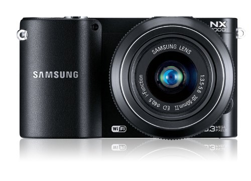 Samsung NX1100 Smart WiFi Digital Compact System Camera - Black (20.3MP, 20-50mm Lens Kit)