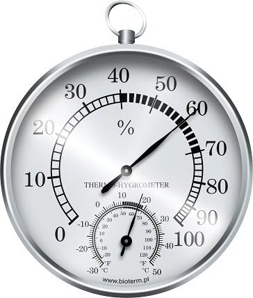 An Analog Thermometer Hygrometer Weather Station Analog Hanging New 092209