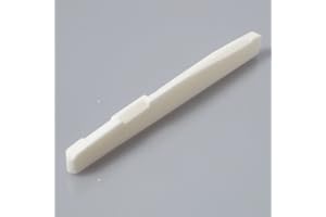 BLACK DOG MUSIC SUPPLIES Bone acoustic guitar compensated saddle/bridge white 72mm x 3mm (9mm)
