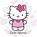 Produktbild Tortenaufleger Hello Kitty1 mit Wunschtext / 20 cm Ø