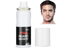 TMISHION Beard Growth Oil, 60ml Men Beard Growth Spray Natural Acceleration Beard Growth Oil Facial Hair Growth Liquid