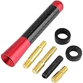 Uni̇versal Kırmızı Karbon Fi̇ber Oto &Ccedil;ubuk Radyo Anteni̇ 12 Cm