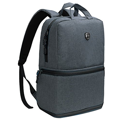 Sac    Dos Appareil Photo Sac de Cam  ra Voyage   tanche en Nylon pour Canon Nikon Sony  Gris Fonc   