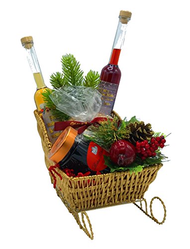 Preisvergleich Produktbild Präsentkorb Weihnachten im goldenen Schlitten