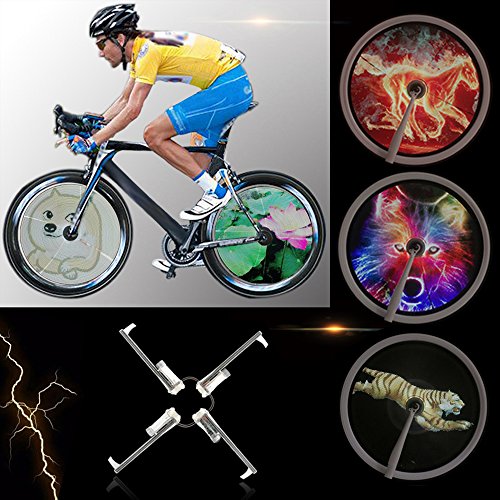 Lixada Fahrrad Smart Speiche Rad Licht/Fahrrad Rad Hub LEDs Licht, Voll Farbige/Wasserdicht/Unterstützung DIY Ihren Eigenen Text
