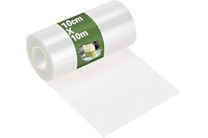 NIERBO Acetato per Pasticceria, 10m Rotolo di Nastro Acetato per Dolci Trasparente 8cm / 10cm Bordo per Dolci Decorazione di Mousse Torte Cioccolato (10cm)
