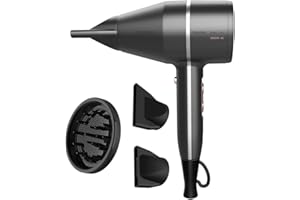 ‎CECOTEC Cecotec Ionico Bamba IoniCare 5500 PowerStyle Suszarka do włosów z silnikiem AC o dużym natężeniu przepływu powietrza, z prawdziwymi jonami, system Perfect Colour, z dyfuzorem i profesjonalnymi