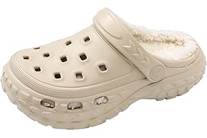 Meidiastra Sabots Enfant Hiver Sabots Garçons Filles Fourrure Doublée Pantoufles Chaud Antidérapant Chaussures de Jardin Chaud Slippers Mules Intérieur et Extérieur