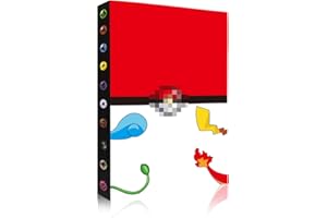 RHZXD Card Binder for Pokemon, Holds 240 Cards-30 Pages, Trading Cards Holder Album, Collectible Card Albums, Kids Cards Holder, Card Book Folder Storage Organizer for Boys Girls(Style A)