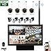 Produktbild EDSSZ® Upgrade 4 Kanal 960P 1,3 Megapixel Wireless 4 IR Nachtsicht IP Kameras, 10,2" 1080P LED Bildschirm WIFI Desktop NVR System Mobile / PC / Tablet Remote Access EDS-WIFIKITLED04-960P-TS