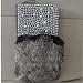Produktbild EVTECH(TM) 3D Handmade Bling Strass Rhinestone Diamond Premium Leather Leder Wallet Flip Case Cover/ Pouch/Holster Shell mit Golden Strass Perle Plüsch für Samsung Galaxy Note 3 N9000/N9002/N9005 (LTE / 4G)