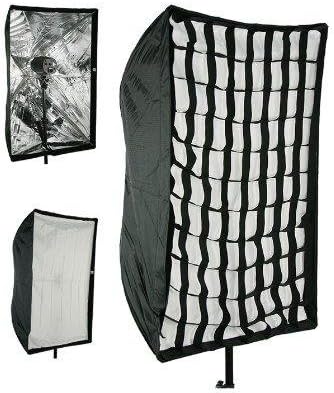 Photography Umbrella type Softbox 24″ x 36″ with Grid for Canon Nikon or Alien Bees 6090GD