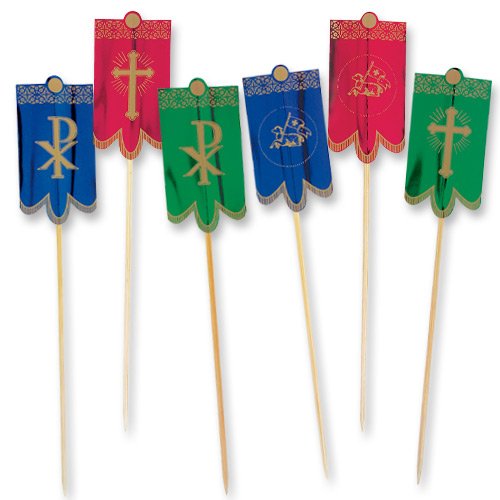 Preisvergleich Produktbild 10 St. Osterlamm- Fahnen