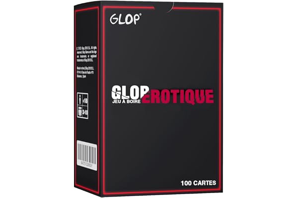 Glop Ero, Jeux d'alcool et à Boire, Jeu de Société Adulte, Jeux de Cartes, Drinking Games, 100 Cartes