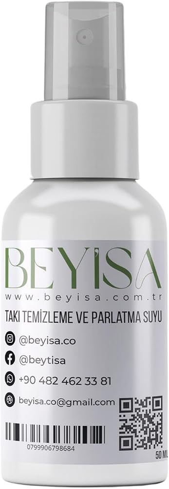 Altın & Gümüş Takı Temizleme ve Parlatma Suyu 50 ml - Hızlı Etkili Mücevher Temizleyici, Kararma Giderici ve Parlatıcı Solüsyon