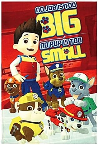 Characters Fleece Blanket Throws (Paw Patrol (no job small))