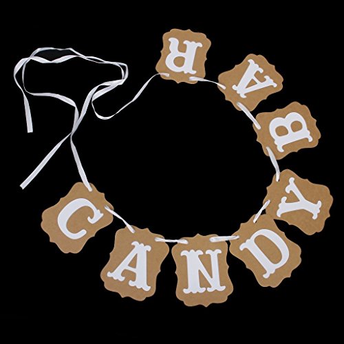 ofye Candy Bar 8 Flaggen Wimpelkette Banner Geburtstag Garden Party Dekoration - 6