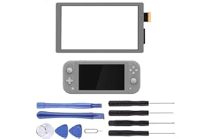 NB+ Touch Screen Digitizer for Nintendo Switch Lite 2019 Panel Lens Glass Replacement Parts for Switch Lite Game Console with Repair Tool Kit Not LCD (Zacian & Zamazenta Grey)