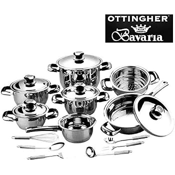 Corredocasa Bavaria Ottingher Batteria Di PENTOLE 36 Pz. Acciaio Inox - 7
