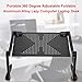 Produktbild FairytaleMM Tragbarer 360 Grad-justierbarer Laptop-Notizbuch-Tabellen-Tabellen-Fach Faule Faltbare Aluminiumlegierungs-Computer-Schreibtisch, schwarz