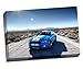 Produktbild Blau American Ford Mustang Muscle Car Canvas Art Print Poster 76,2 x 50,8 cm Zoll