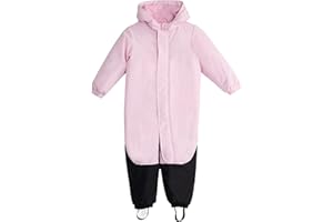 KADVA Mono de Esquí para Niños KIKO Jr Color Azul Marino|Rosa Talla 86-104 Traje de Nieve Infantil Impermeable Resistente al Viento con Reflectores y Capucha Forro Polar