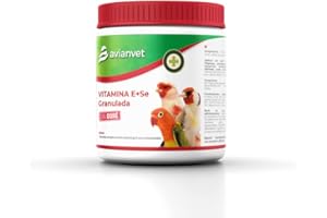 Avianvet Vitamina E+Se | Suplemento alimenticio granulado para pájaros y crías | con vitaminas y minerales | 250 gr