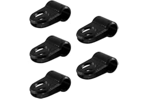 cyclingcolors 5x Guida Guaina Bici Semplice Cavo Freno Deragliatore Fissaggio Bicicletta MTB Nero