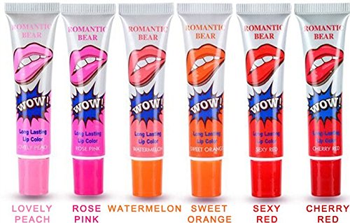 6 Colors Tattoo Magic Color Peel Off Mask Tint Long Lasting Waterproof Lip Gloss
