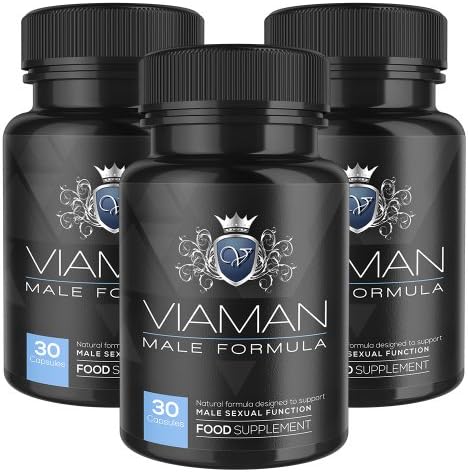 Viaman (3 Pack) - Sexual Performance Enhancing Pills, Male Sexual Virility Support for Increased Sex Drive, Sexual Performance, Sexual Libido &amp; Increased Size
