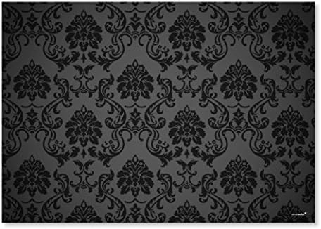 'Stylish Black Ornament Desk Set Paper, DIN A3, Pack of 100 * * perfect as Plate, Cutlery and Glasses * *