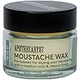 Apothecary 87 Moustache Wax | Premium Formulation With Plant Extracts | Natural Finish, Medium Hold, Medium Weight | Moustache Styling Wax | 15ml
